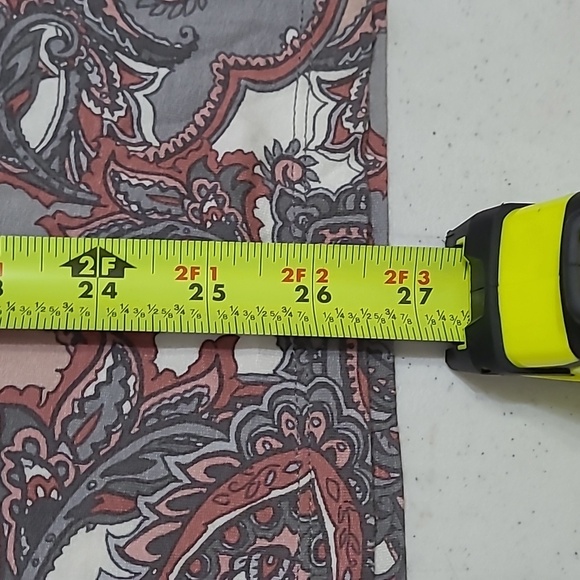 Ruby Rd Grey & Pink Paisley Print Top size XL - Picture 6 of 6